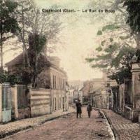 Clermont oise cpa la rue de mouy