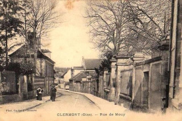 Clermont oise cpa la rue de mouy