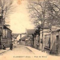 Clermont oise cpa la rue de mouy