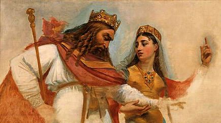 Clovis Ier et sa seconde épouse Clotilde