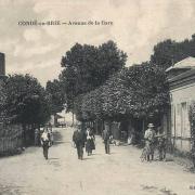 Condé-en-Brie (Aisne) CPA Avenue de la Gare