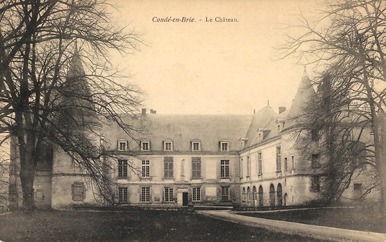 Condé-en-Brie (Aisne) CPA Château des princes de Condé