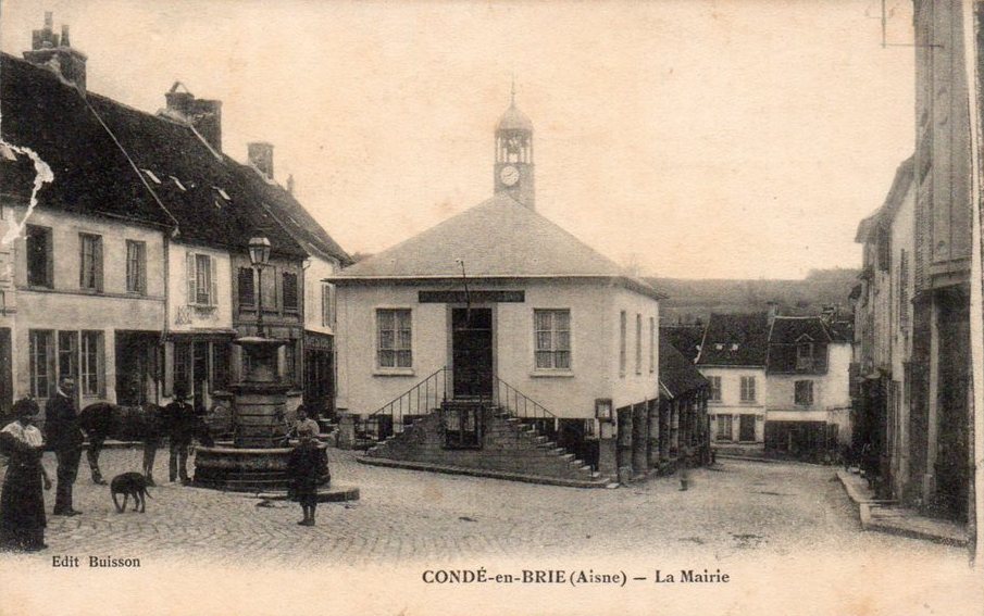 Condé-en-Brie (Aisne) CPA La mairie