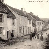 Condé-en-Brie (Aisne) CPA la rue des Tanneries