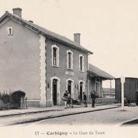 La gare du Tacot en 1910