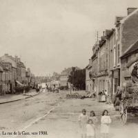 La rue de la gare vers 1900