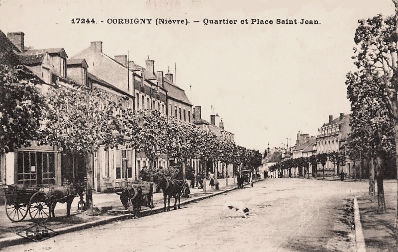 Corbigny (Nièvre) Le quartier Saint Jean CPA