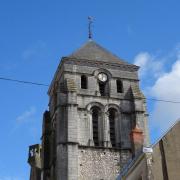 Cosne-Cours-sur-Loire (Nièvre) L'église Saint-Jacques, le clocher