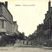 La rue du 14 juillet CPA