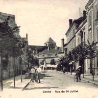 La rue du 14 juillet CPA