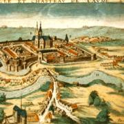 Cosne-Cours-sur-Loire (Nièvre) La ville, gravure de 1640