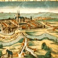 La ville, gravure de 1640