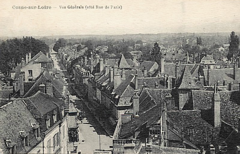 Cosne-Cours-sur-Loire (Nièvre) Vue générale CPA