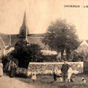 Courboin (Aisne) CPA L'église Saint Jean-Baptiste