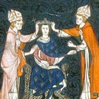 Couronnement de Louis II, enluminure du XIVe