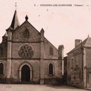 Courson-les-Carrières (89) L'église Saint-Pierre CPA