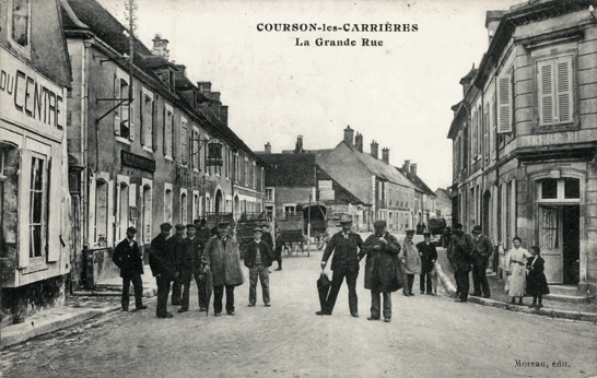 Courson-les-Carrières (89) La grand rue CPA