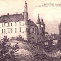 Château ancien, gravure CPA
