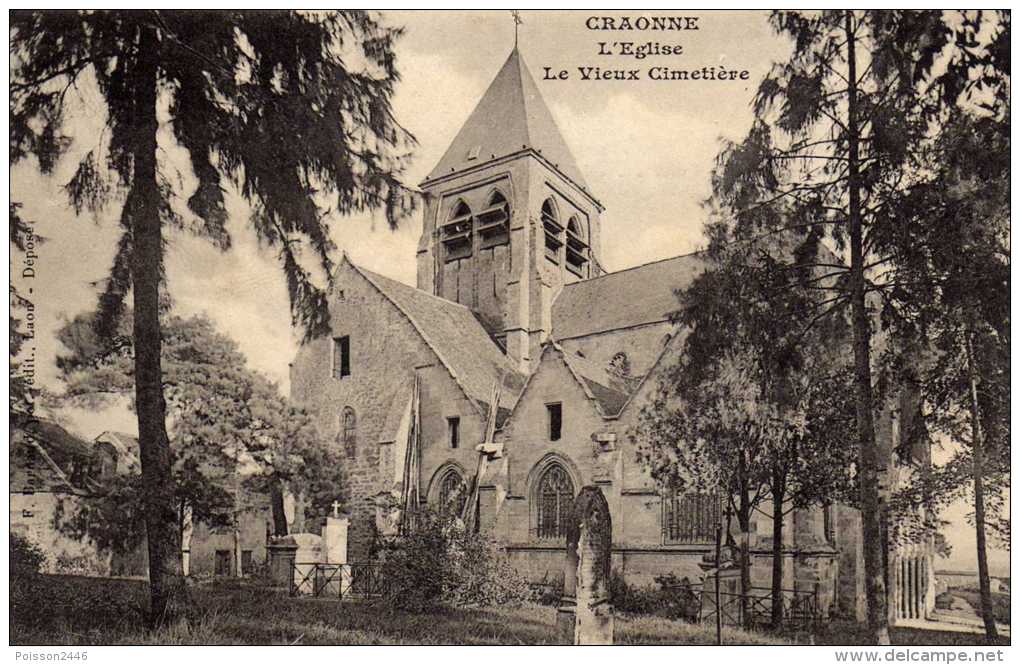 Craonne (Aisne) CPA Eglise Saint Martin avant 1914