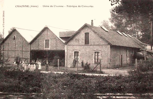 Craonne (Aisne) CPA Hameau de Chevreux (usine de conserves)