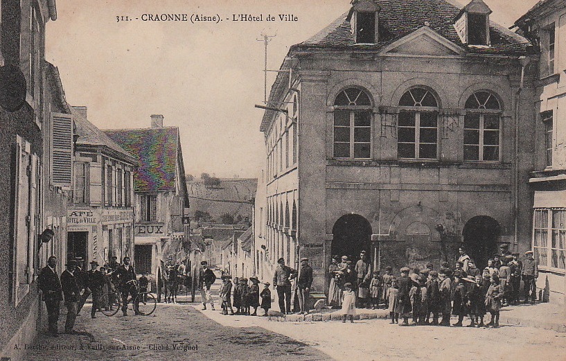 Craonne (Aisne) CPA Hôtel de ville avant 1914