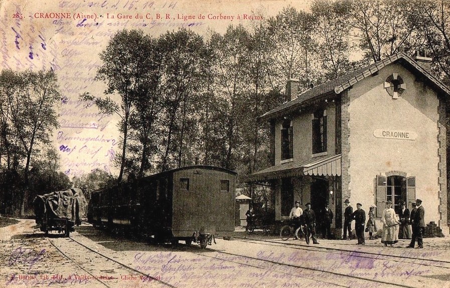 Craonne (Aisne) CPA la gare