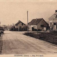 Craonne (Aisne) CPA la rue principale avant 1914