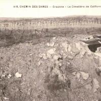 Craonne (Aisne) CPA Plateau de Californie cimetière 1919