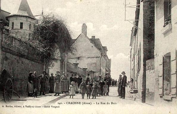 Craonne (Aisne) CPA rue de la fontaine aux buis