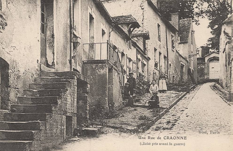 Craonne (Aisne) CPA rue avant 1914