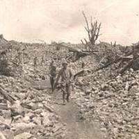 Craonne (Aisne) CPA ruines de la grande rue