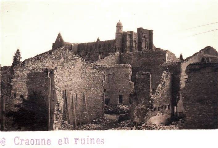 Craonne (Aisne) CPA ruines 14-18