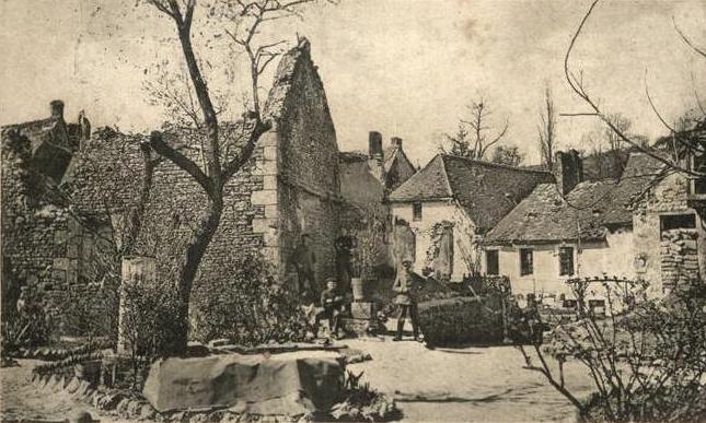 Craonne (Aisne) CPA ruines en 1915