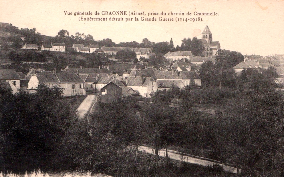 Craonne (Aisne) CPA vue générale avant 1914