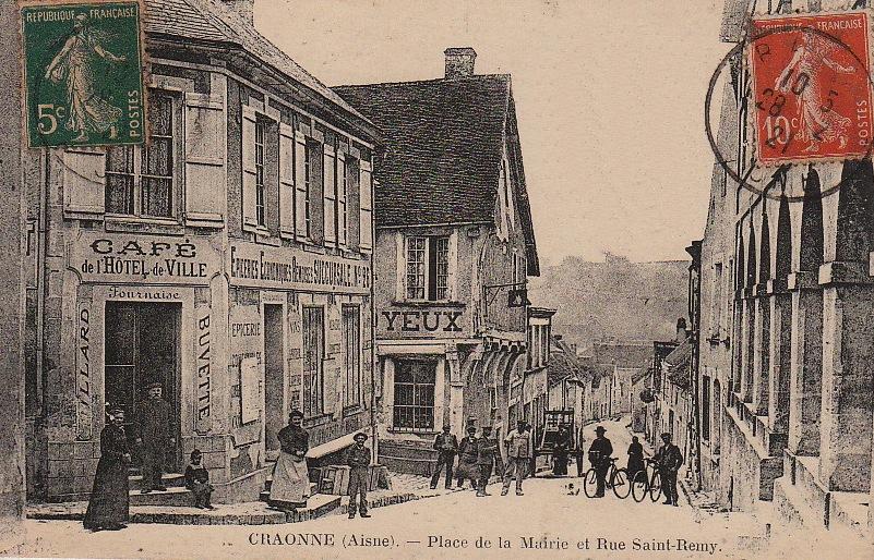 Craonne (Aisne) CPA rue Saint Rémi avant 1914 