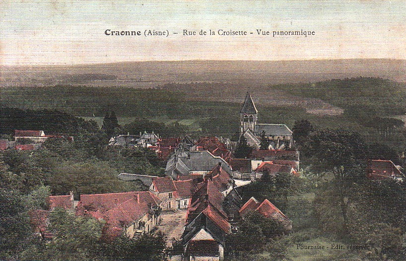 Craonne (Aisne) CPA vue générale depuis la croisette