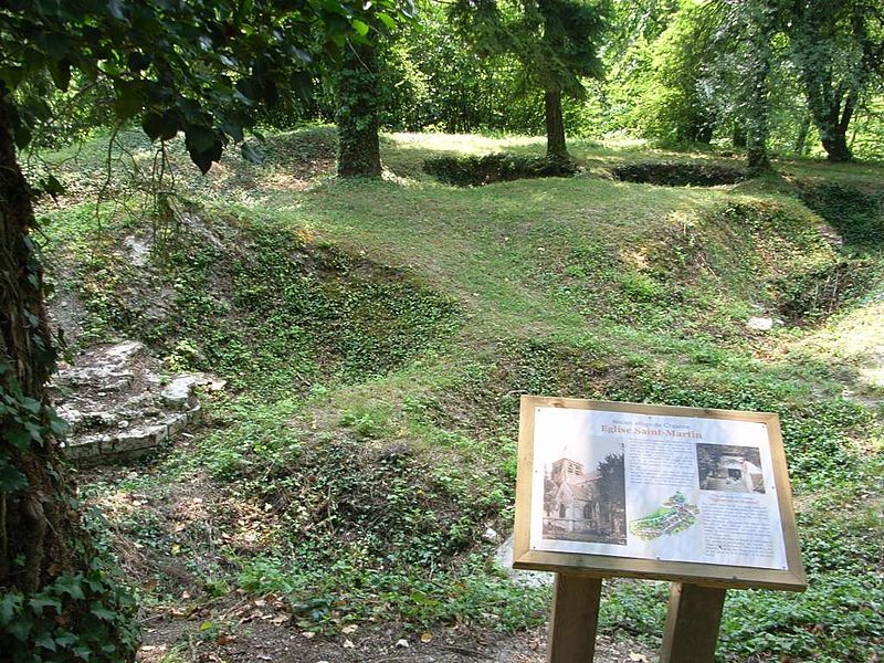 Craonne (Aisne) Emplacement de l'ancienne église