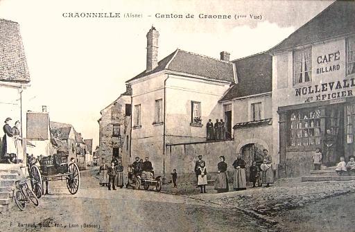 Craonnelle (Aisne) CPA café-billard