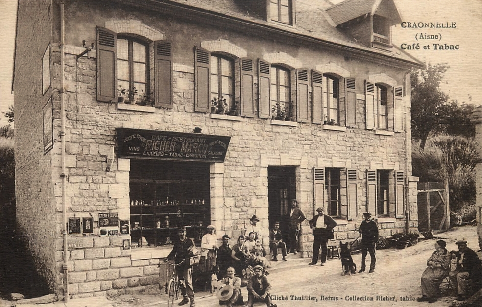 Craonnelle (Aisne) CPA café-tabac