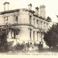 Craonnelle (Aisne) CPA château en ruines aile gauche