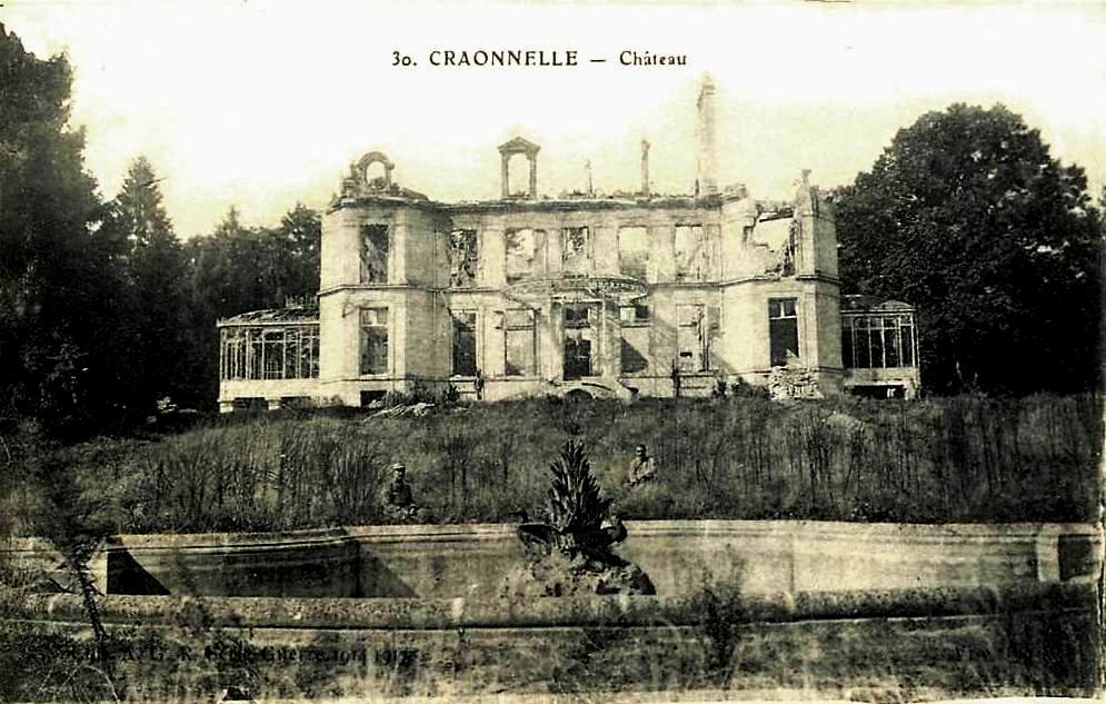 Craonnelle (Aisne) CPA château en ruines