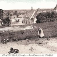 Craonnelle (Aisne) CPA château les communs avant 1914