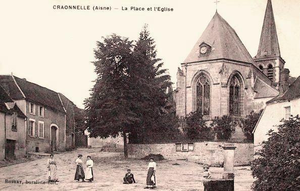 Craonnelle (Aisne) CPA église Sainte Benoite