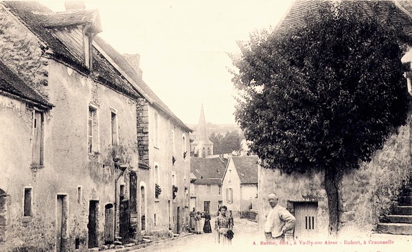 Craonnelle (Aisne) CPA grande rue