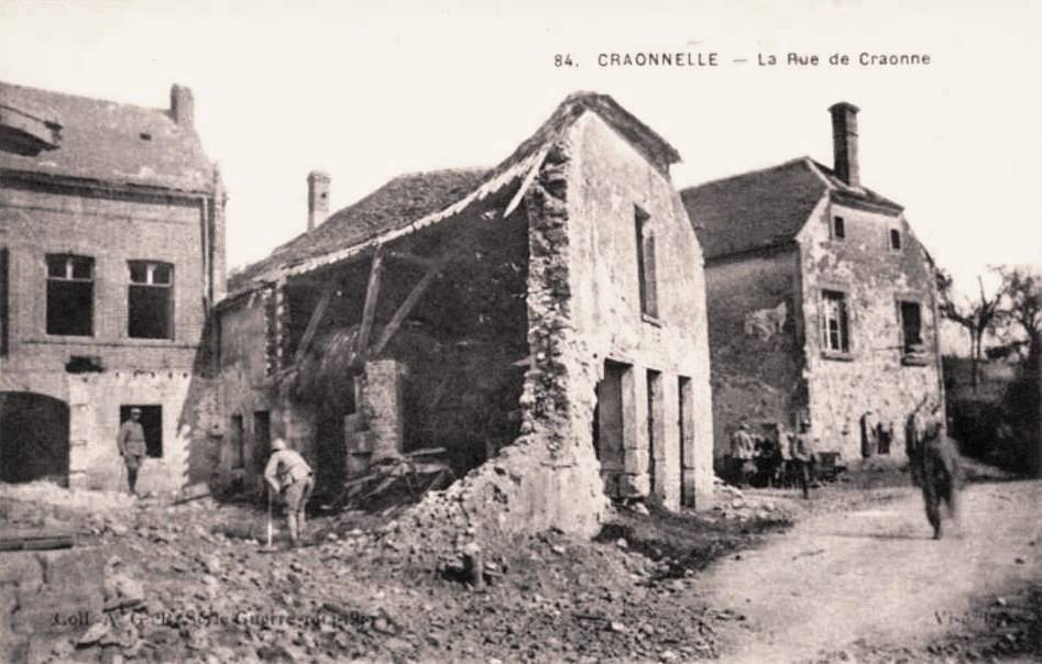 Craonnelle (Aisne) CPA la rue de Craonne