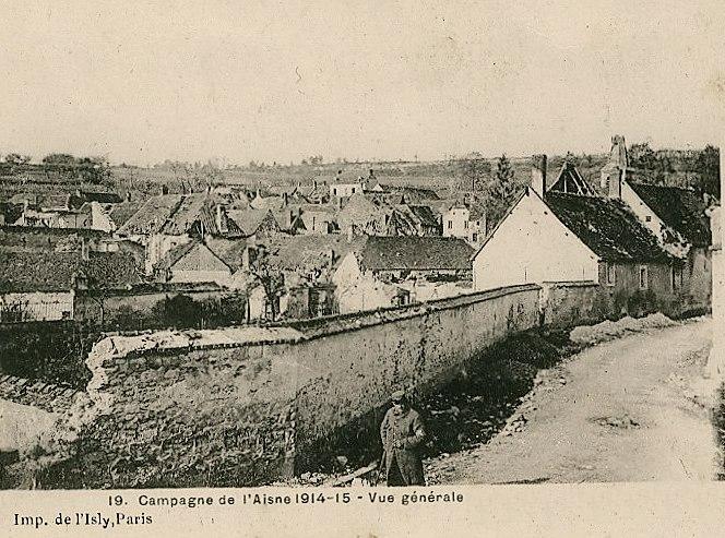 Craonnelle (Aisne) CPA le village en ruines