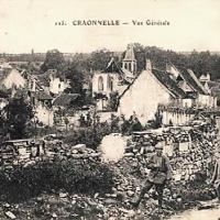 Craonnelle (Aisne) CPA le village en ruines