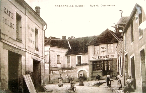 Craonnelle (Aisne) CPA rue du commerce