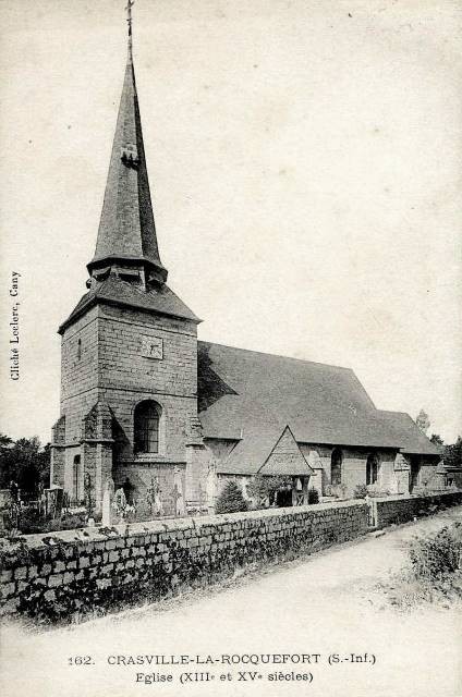 Crasville la rocquefort seine maritime l'eglise cpa