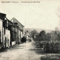 Cravant (89) Le Faubourg Saint-Nicolas CPA